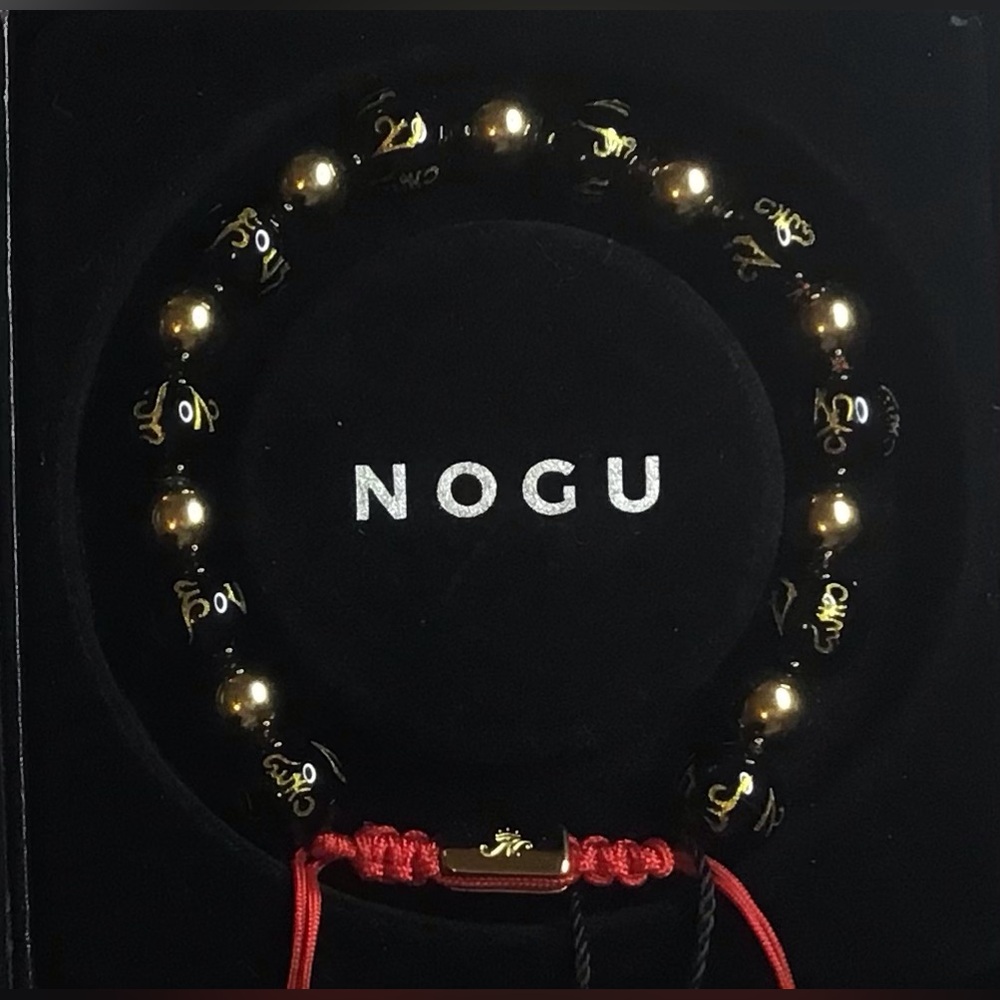 🖤❤️ NOGU Tibetan Amulet Deluxe Obsidian Mantra Bracelet ❤️🖤